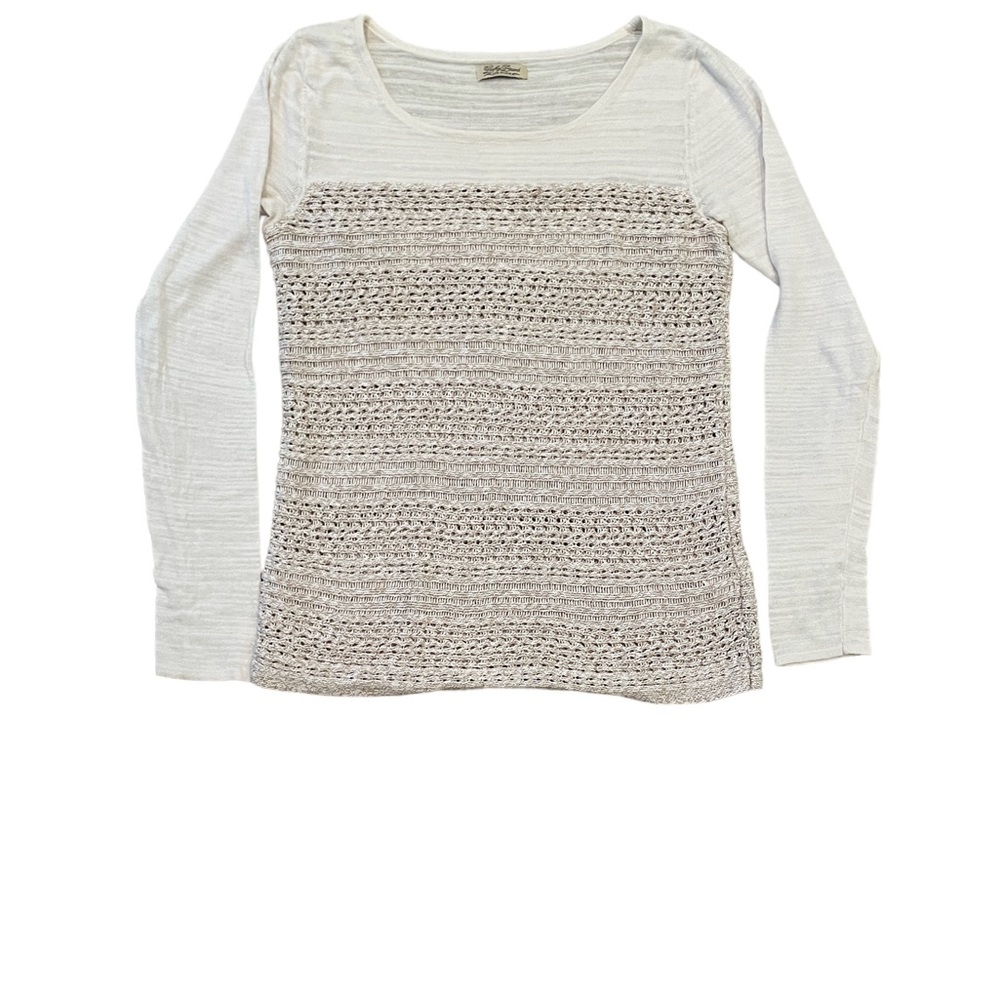 Lucky Brand open weave sweater size M